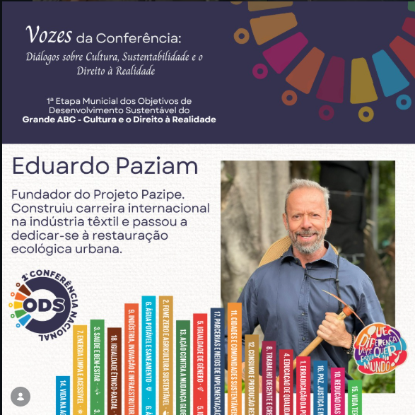 Eduardo Paziam em arte de conferência ODS